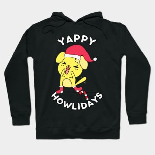 Kawaii Christmas Dog - Yappy Howlidays Hoodie